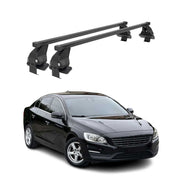 Menabo Dachträger Grundtäger für Volvo S60 2010-2018 50kg Stahl Schwarz 2 tlg