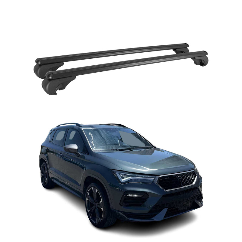 Dachträger für Cupra Ateca 2018-2025 Gepäckträger Grundträger Alu Schwarz 2x