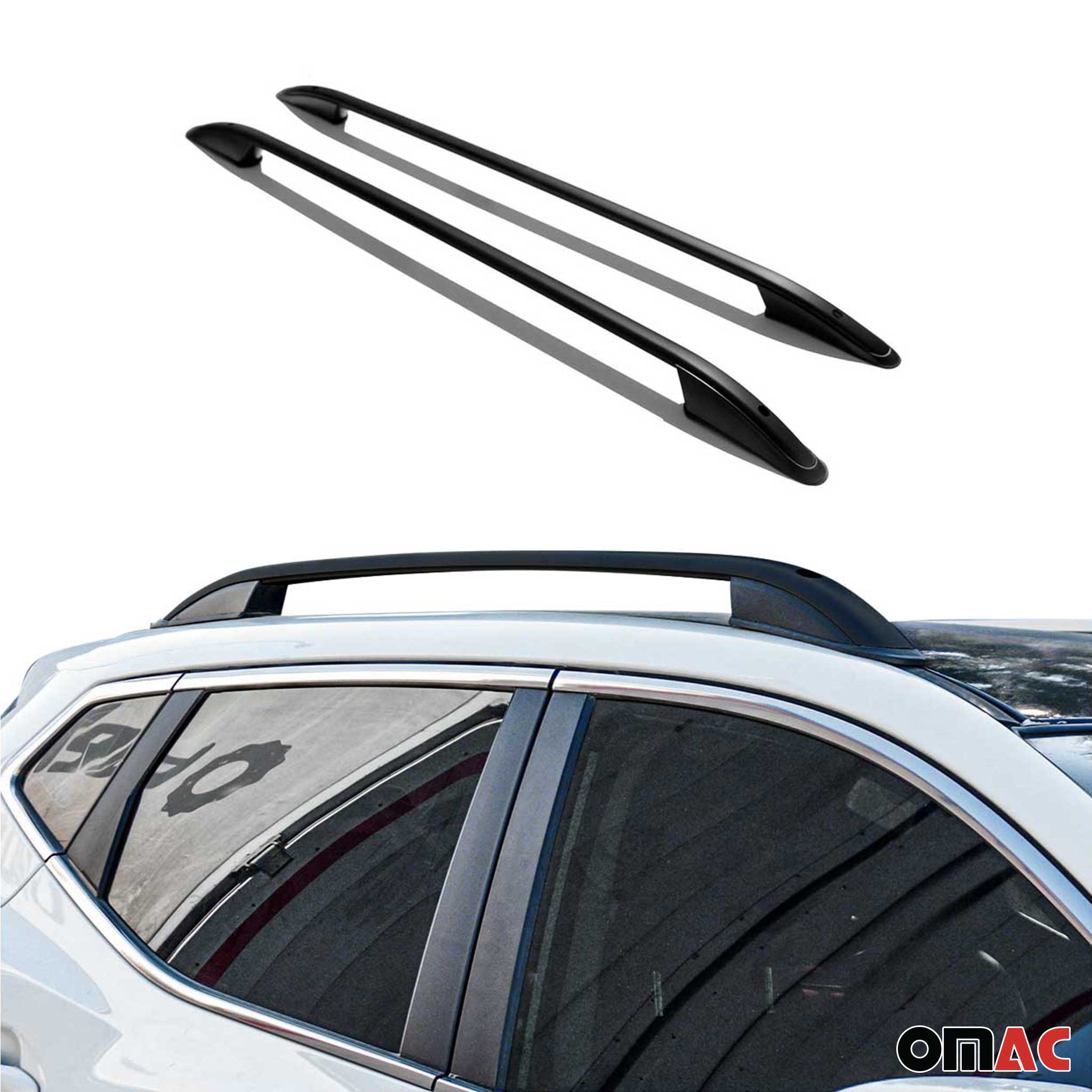 Dachreling Dachgepäckträger für Range Rover Sport L320 2005-2013 Alu Schwarz 2x