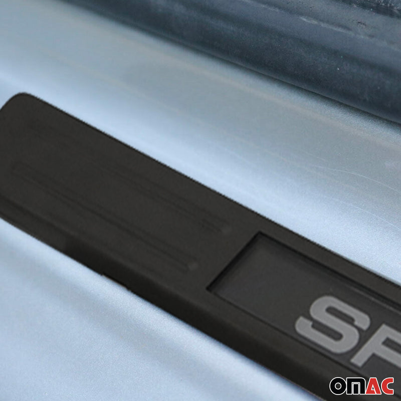 Einstiegsleisten Türschweller für Citroen C3 2002-2009 Chrom Gebürstet Dunkel 4x