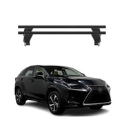 Menabo Dachträger Grundtäger für Lexus NX AZ10 2014-2021 50kg Alu Schwarz 2 tlg