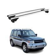 Dachträger Grundträger für Mitsubishi Pajero III 2000-2006 TÜV Alu Silber 2tlg