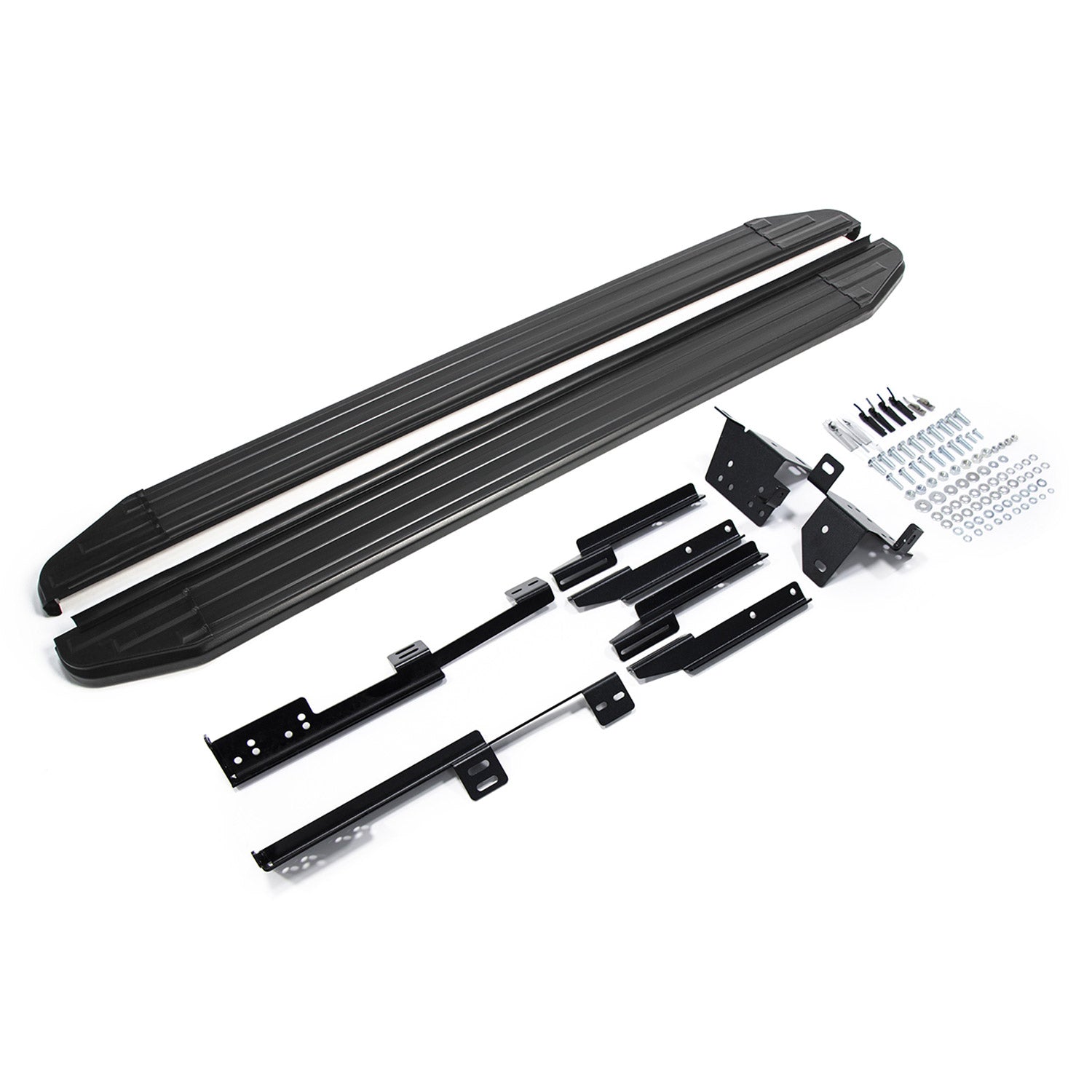 Trittbretter Seitenschweller für Nissan Qashqai 2013-2018 Alu Schwarz ABE