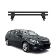 Menabo Dachträger Grundtäger für Peugeot 308 Kombi 2013-2021 50kg Alu Schwarz 2x