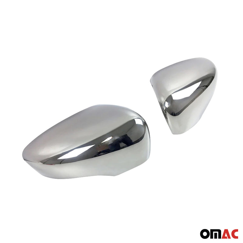 Spiegelabdeckung Spiegelkappen für Renault Clio IV 2012-2019 Edelstahl Chrom