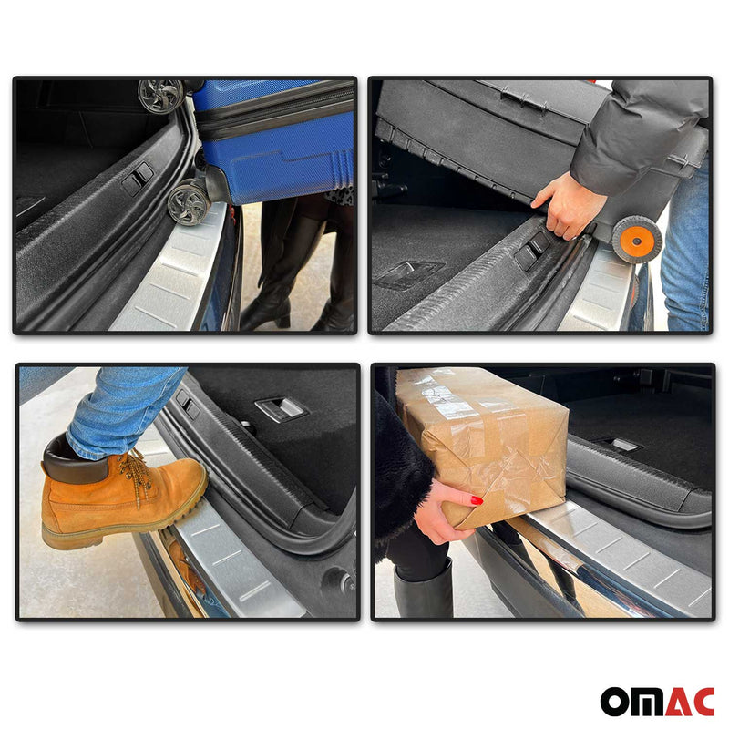 Ladekantenschutz Stoßstangenschutz für Audi Q5 mk2 2017-2023 Edelstahl Gebürstet