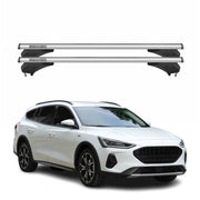 Menabo Dachträger Grundtäger für Ford Focus IV Active 2018-2025 Alu Silber 2 tlg