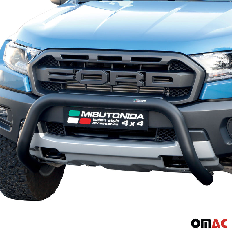 Frontbügel Frontschutzbügel für Ford Ranger Raptor 2019-2025 ø76mm Stahl Schwarz