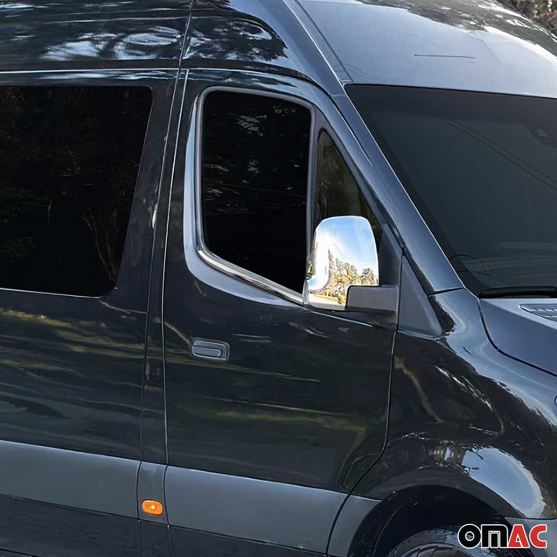 Fensterleisten Zierleisten für Mercedes Sprinter W907 W910 2018-2025 Chrom 4tlg