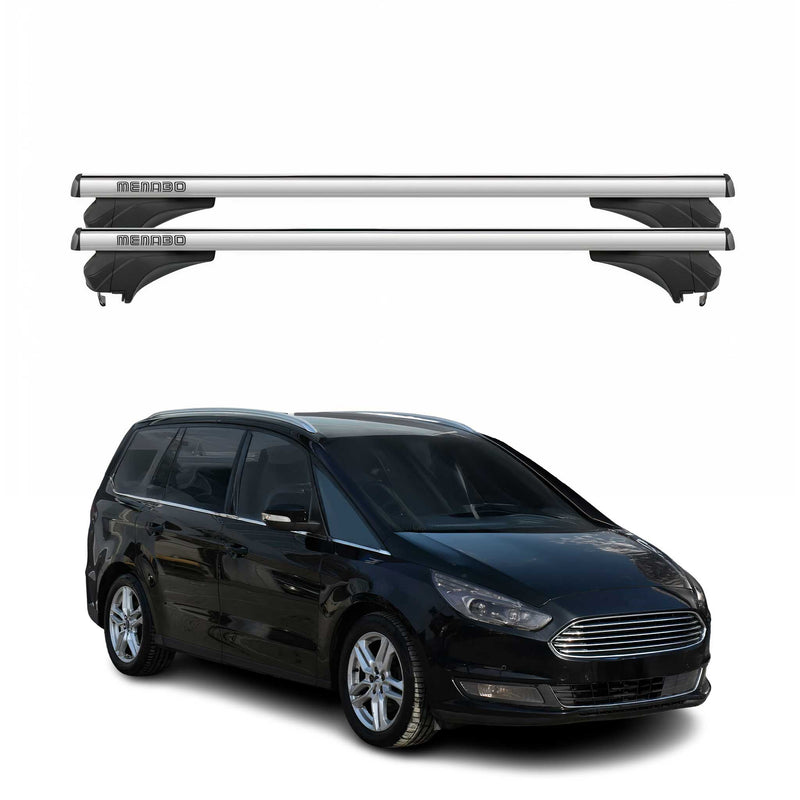 Menabo Dachträger Grundtäger für Ford Galaxy III 2015-2022 Aluminium Silber 2tlg