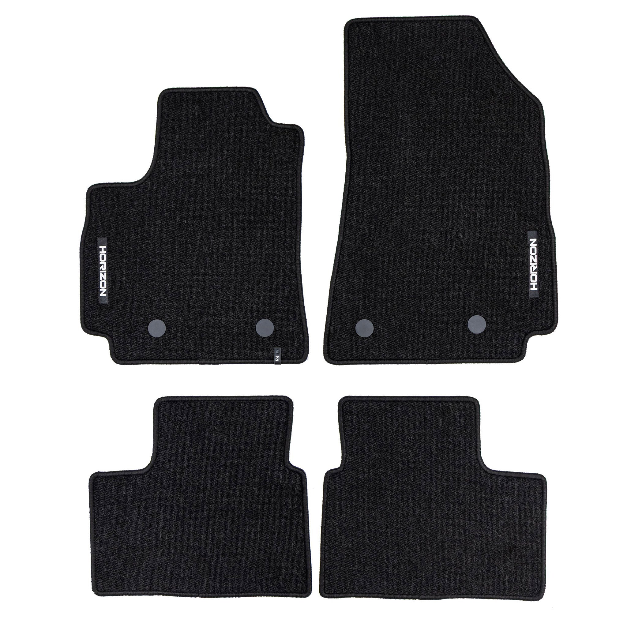 Velours Fußmatten für Renault Arkana 2019-25 Autoteppich Automatten Schwarz 4tlg