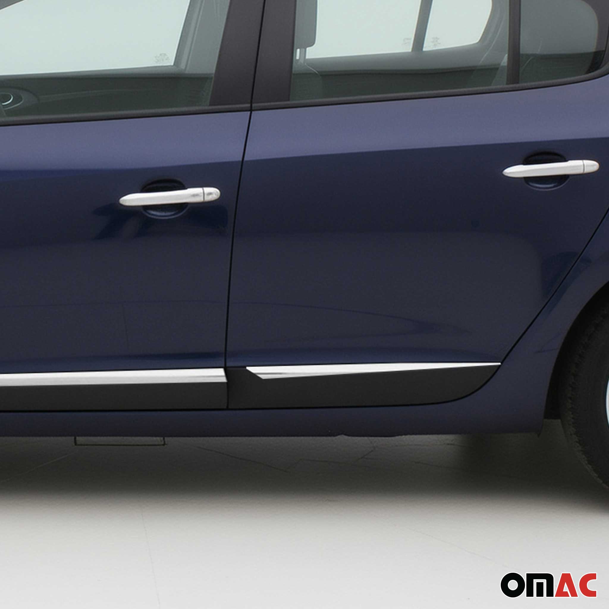 Seitentürleiste Türleisten Türschutzleiste für Renault Megane 2008-2016 Chrom 4x