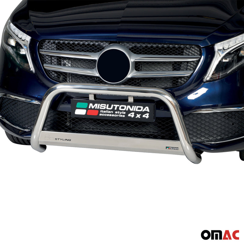 Frontbügel Frontschutzbügel für Mercedes Class 2020-2025 ø63mm Stahl Silber