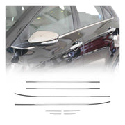 Fensterleisten Zierleisten für Hyundai i30 Schrägheck 2012-2017 Edelstahl 8tlg