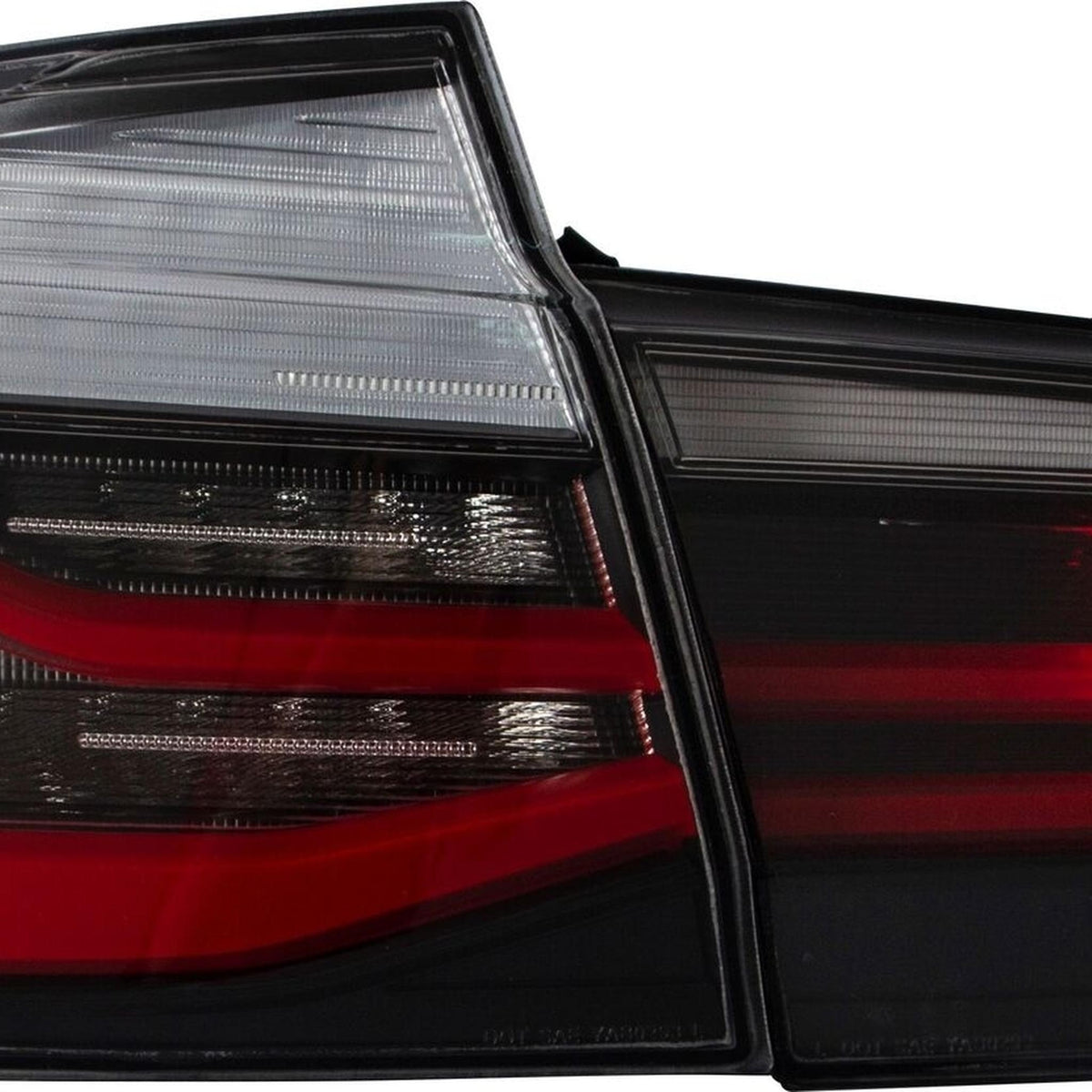 JOM LED Lightbar Rückleuchten für BMW F30 Limousine 2011-2019 dunkel Rot