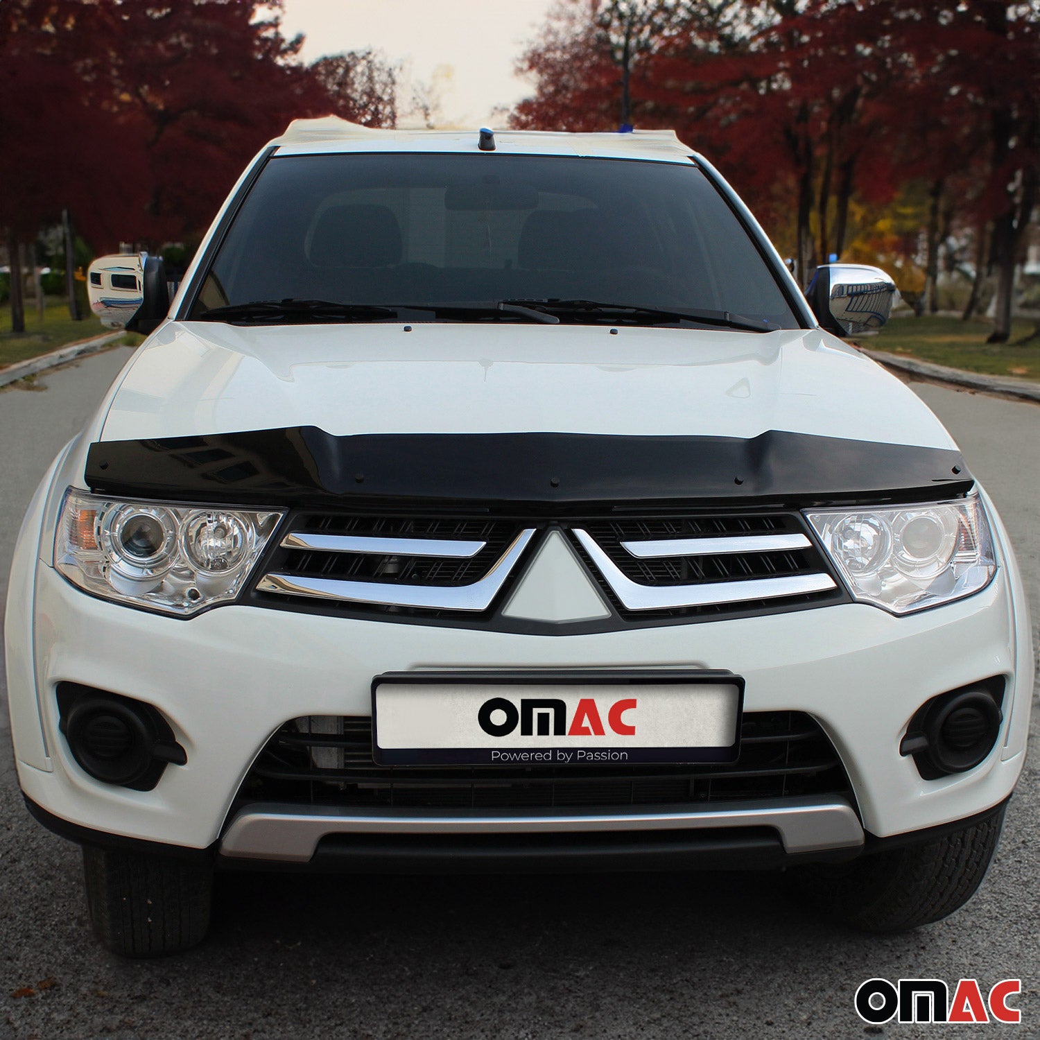 Sonnenblende für äußeren und Motorhaube Deflektor Set Mitsubishi L200 2007-15 2x