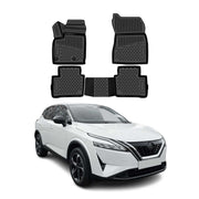 OMAC Gummimatten Fußmatten für Nissan Qashqai J12 2021-2026 TPE Schwarz 4tlg
