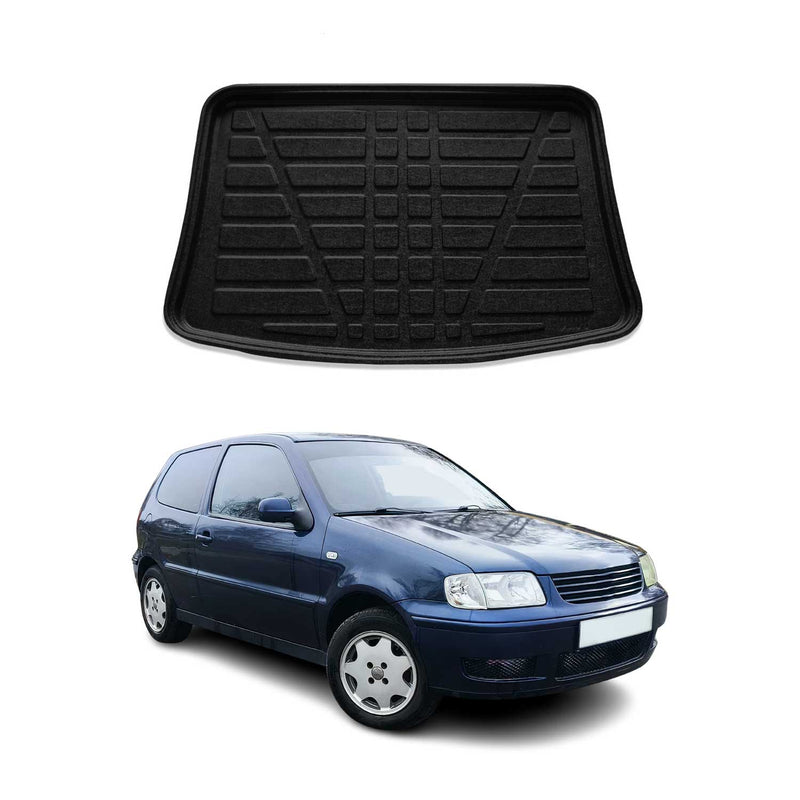 Kofferraumwanne Laderaumwanne für VW Polo 1997-2002 Schrägheck Gummi TPE Schwarz