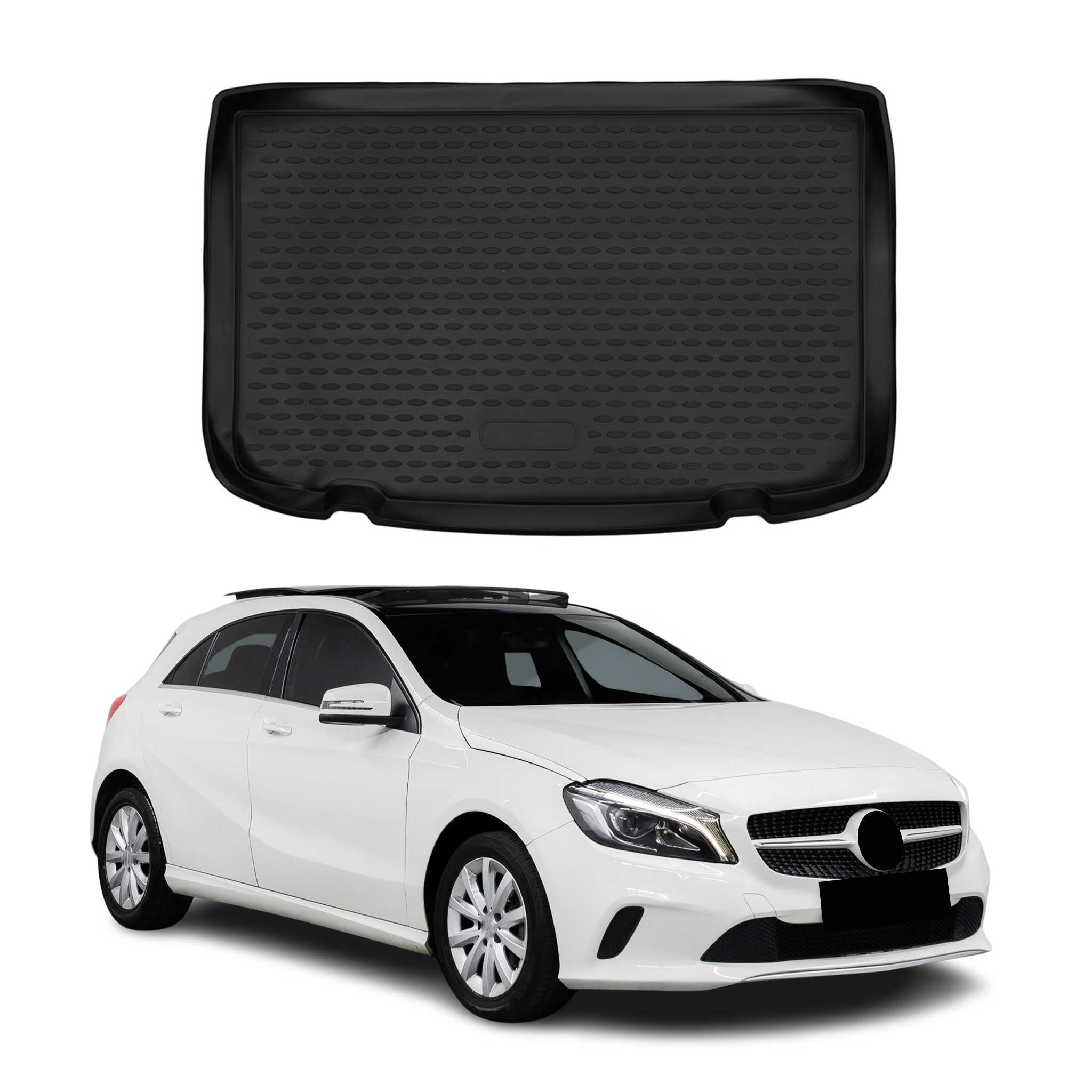 Kofferraummatte Kofferraumwanne für Mercedes A Klasse 2012-2018 Gummi TPE