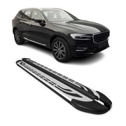 Trittbretter Seitenschweller Seitenbretter für Volvo XC60 2018-2026 Schwarz Alu