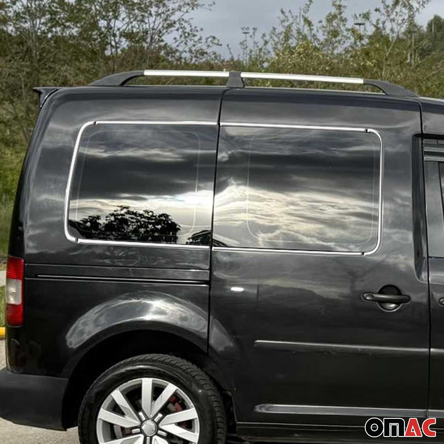 Fensterleisten Zierleisten für VW Caddy 2003-2015 Edelstahl Chrom 12tlg