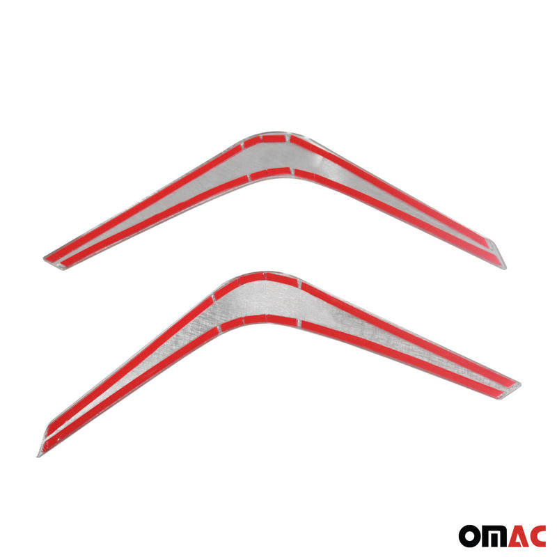 Nebelscheinwerfer Rahmen für Nissan Juke 2021-2025 Edelstahl Gebürstet Silber 2x