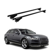 Menabo Dachträger Grundtäger für Audi A6 C7 Allroad 2012-2018 75kg Alu Silber 2x