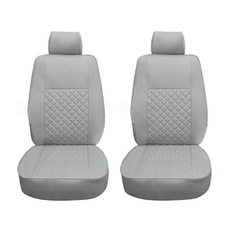 Schonbezüge Sitzbezug für VW T5 T6 2003-2024 Leder Kunstleder Grau 1+1