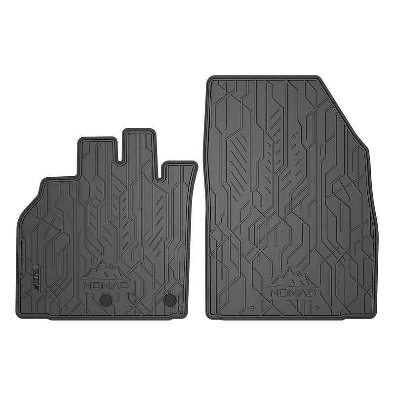 Fußmatten für Renault Grand Scenic III 2009-2016 Gummi Schwarz Grau 2 teile