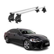 Menabo Dachträger Grundtäger für Lexus GS L10 2011-2020 50kg Stahl Silber 2 tlg
