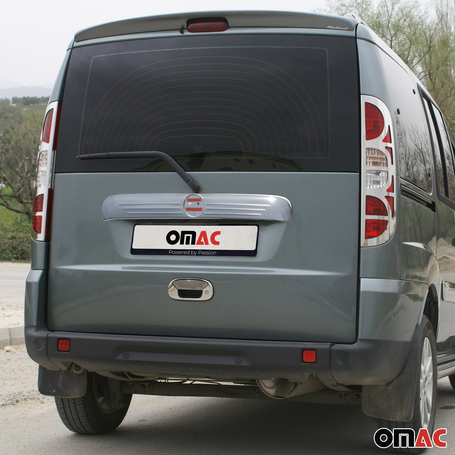 Kofferraumleiste Heckklappe Leiste für Fiat Doblo 2006-2010 Edelstahl Chrom