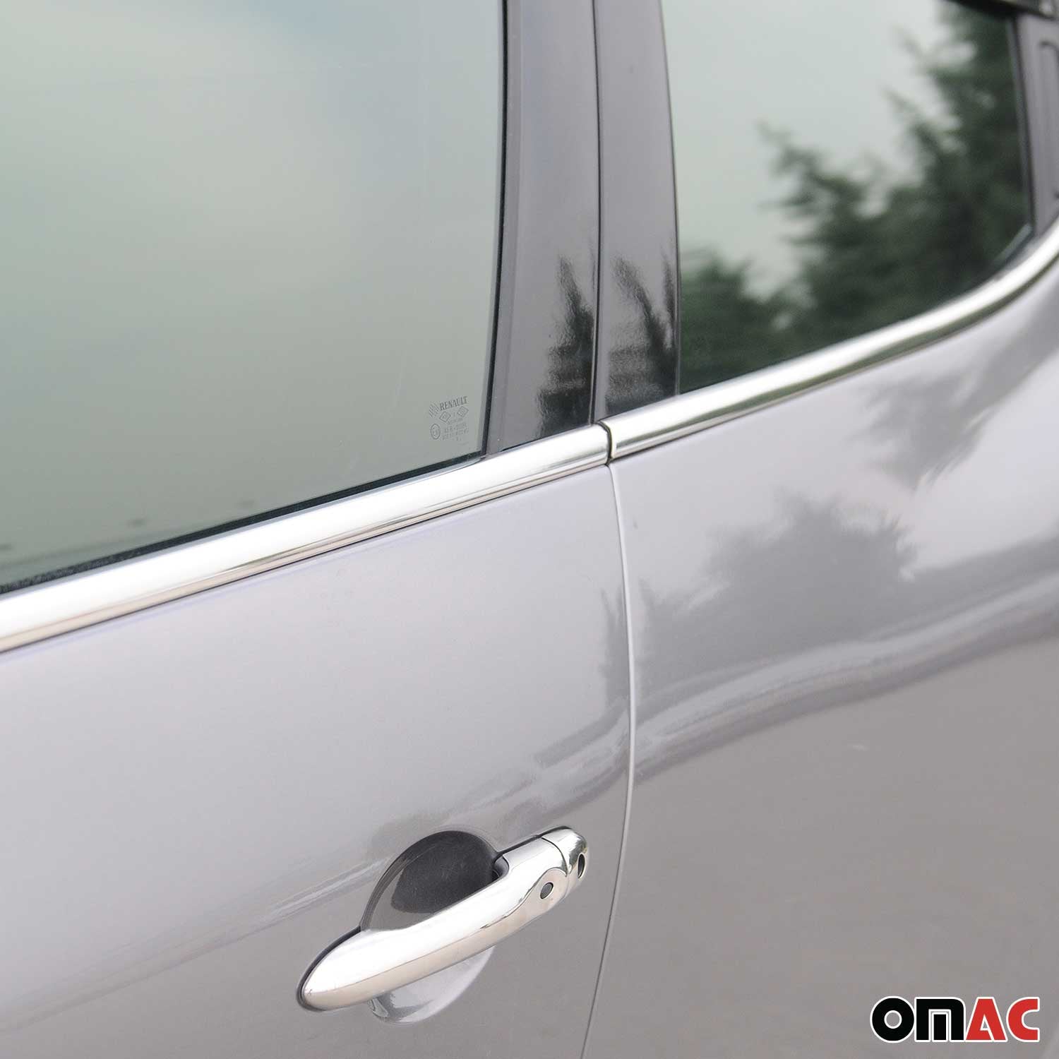 Seitenleiste Fensterleisten Edelstahl Chrom Satz für Renault Clio HB 2012-2019