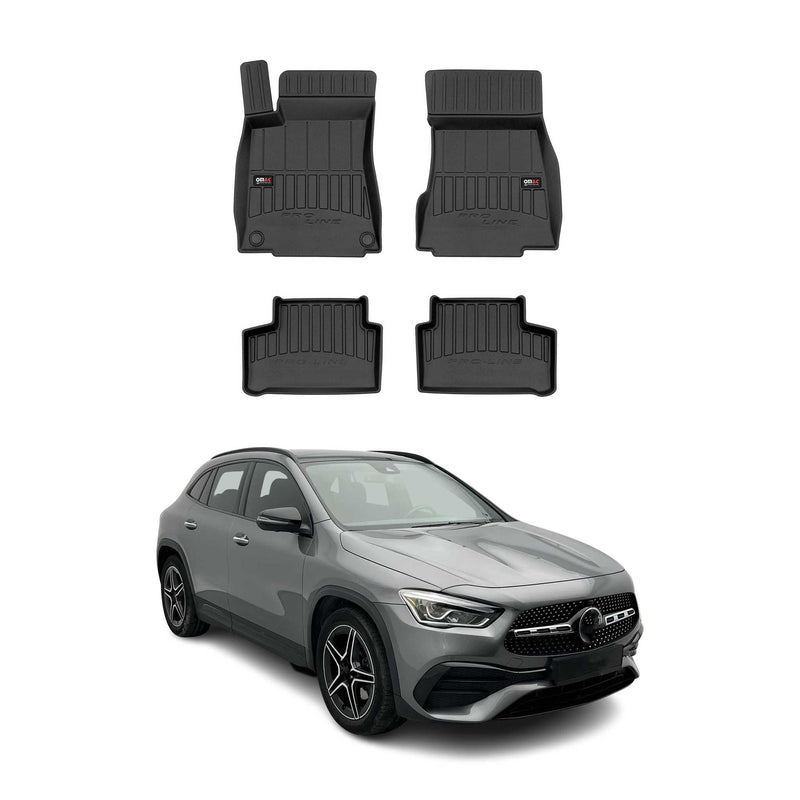 OMAC Gummi Fußmatten für Mercedes GLA H247 2020-2025 Premium Gummi Schwarz 4tlg