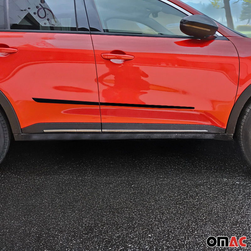 Seitentürleiste Türschutzleiste für Fiat 600e 2023-2025 Polypropylene Schwarz 4x