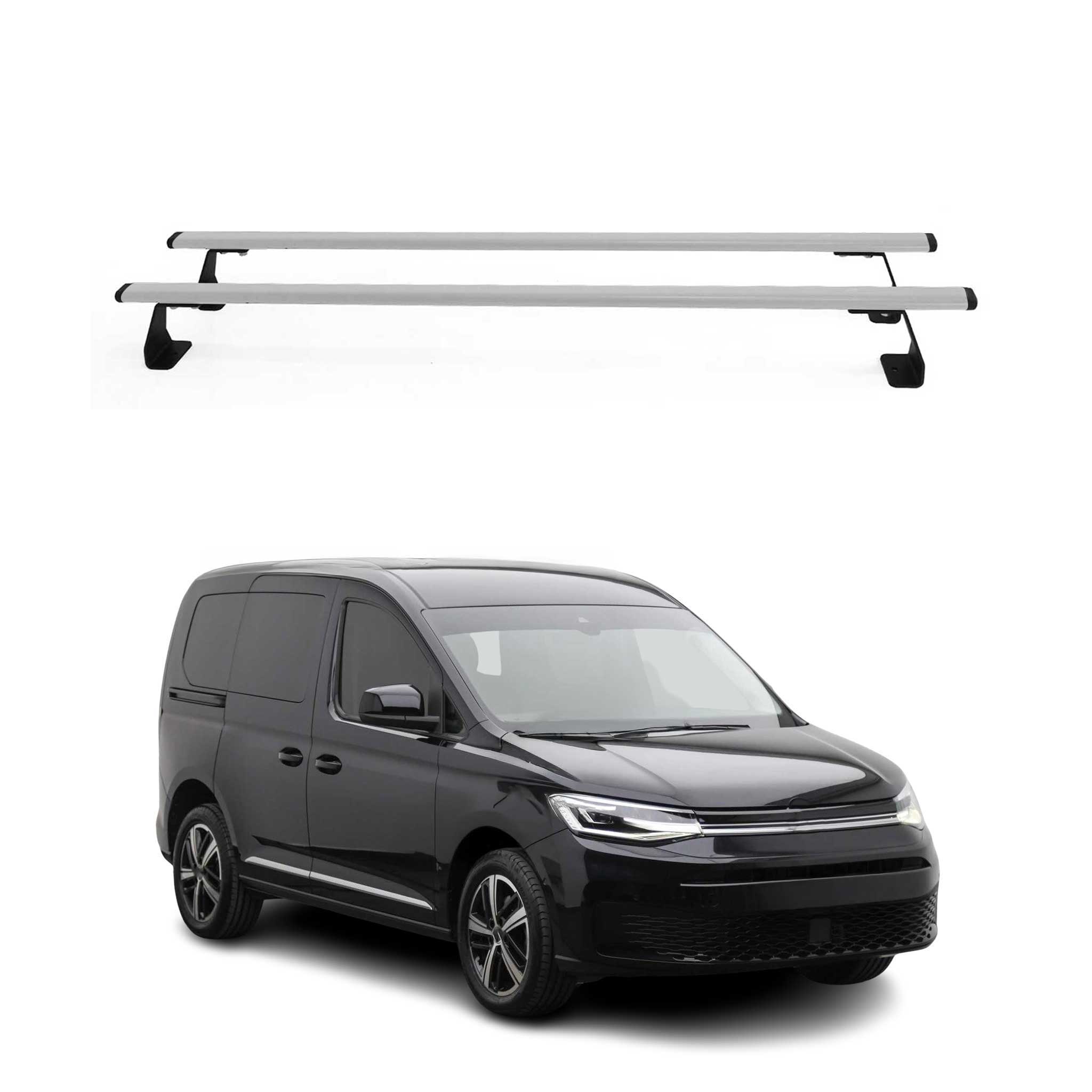 Dachträger Grundtäger für VW T7 Multivan 2021-2026 75kg Stahl Silber 2 tlg