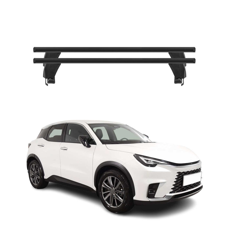 Menabo Dachträger Grundträger für Lexus LBX 2023-2025 Alu Schwarz 2tlg
