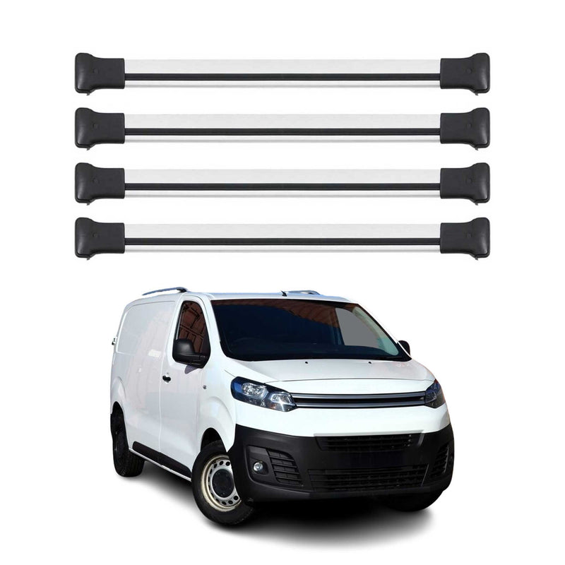 Dachträger Grundtäger für Citroen Jumpy / Space Tourer 2016-2025 Alu Silber 4x