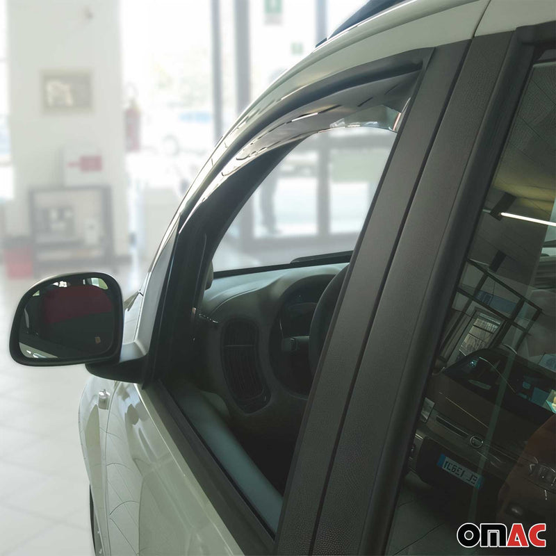 Windabweiser Regenabweiser für Fiat Panda 2012-2025 Dunkel Acryl 2tlg