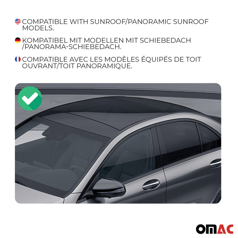 Dachträger Grundtäger für Mercedes C Klasse W204 Limo 2007-2014 75kg Alu Grau 2x