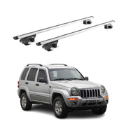 Dachträger Grundtäger für Jeep Cherokee KJ KK 2002-2013 5tür 90kg Alu ABE Silber