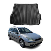 Kofferraumwanne Laderaumwanne für Ford Focus mk1 1998-2004 Turnier Gummi Schwarz
