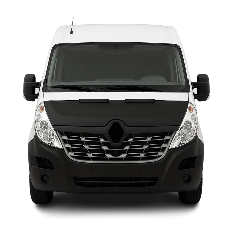 Haubenbra Steinschlagschutz Bonnet Bra für Renault Master 2010-2014 Schwarz Halb
