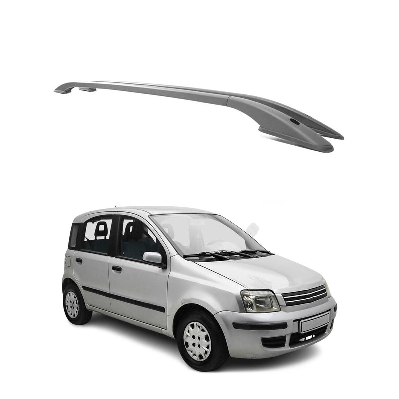 Dachreling Relingträger Aluminium für Fiat Panda 2003-2012 Alu Silber 2x