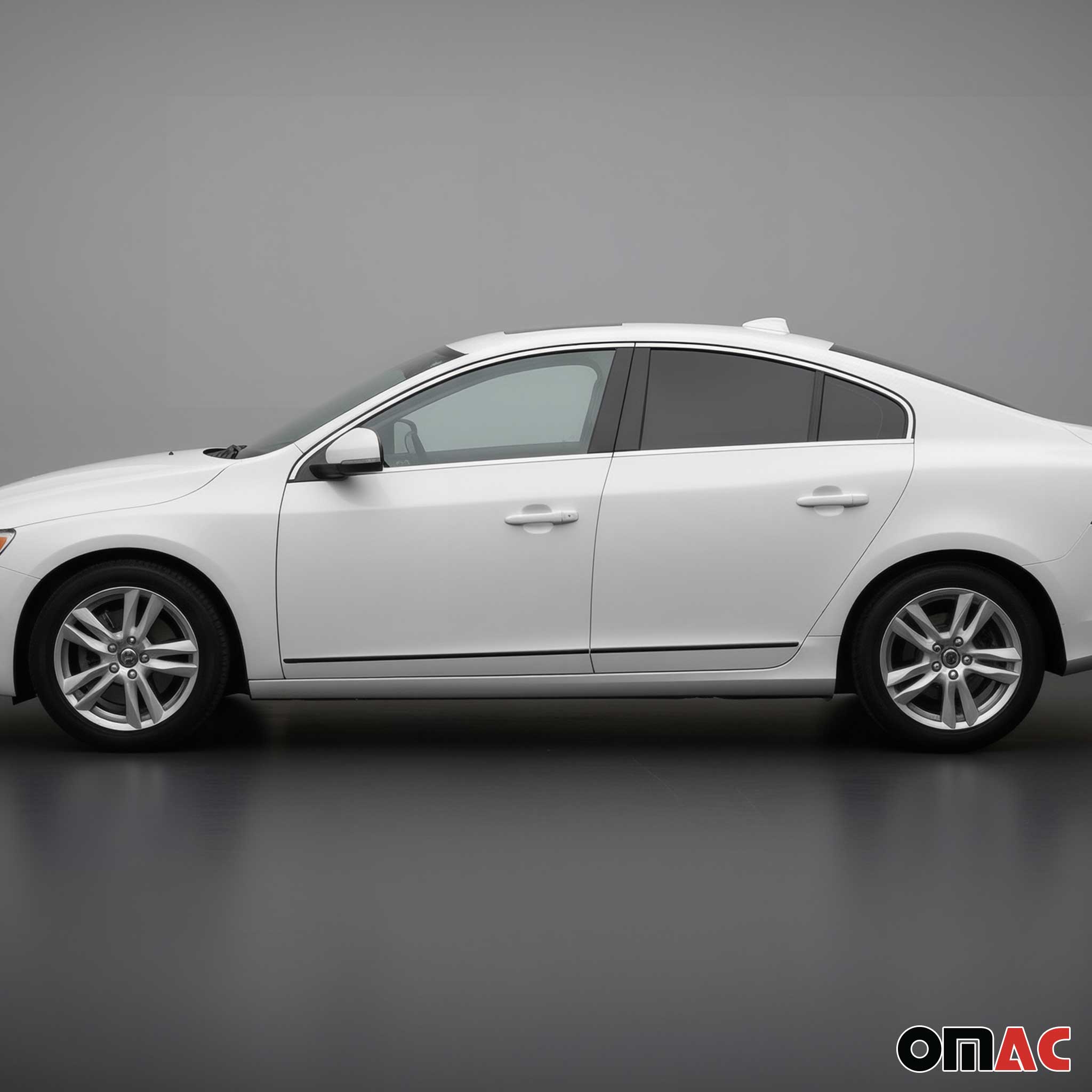 Seitentürleiste Türleisten für Volvo S60 II 2011-2018 Limo Aluminium Matt 4tlg