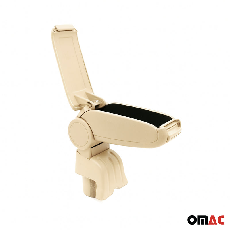 Mittelarmlehne Armlehne für VW Polo 6R Limousine 5D 2009-2017 PU-Leder ABS Beige