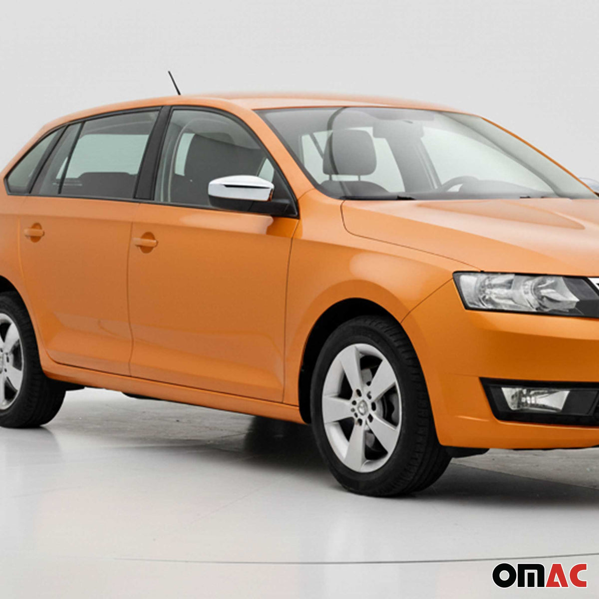 Spiegelkappen Spiegelabdeckung für Skoda Rapid Spaceback 2013-2019 Edelstahl