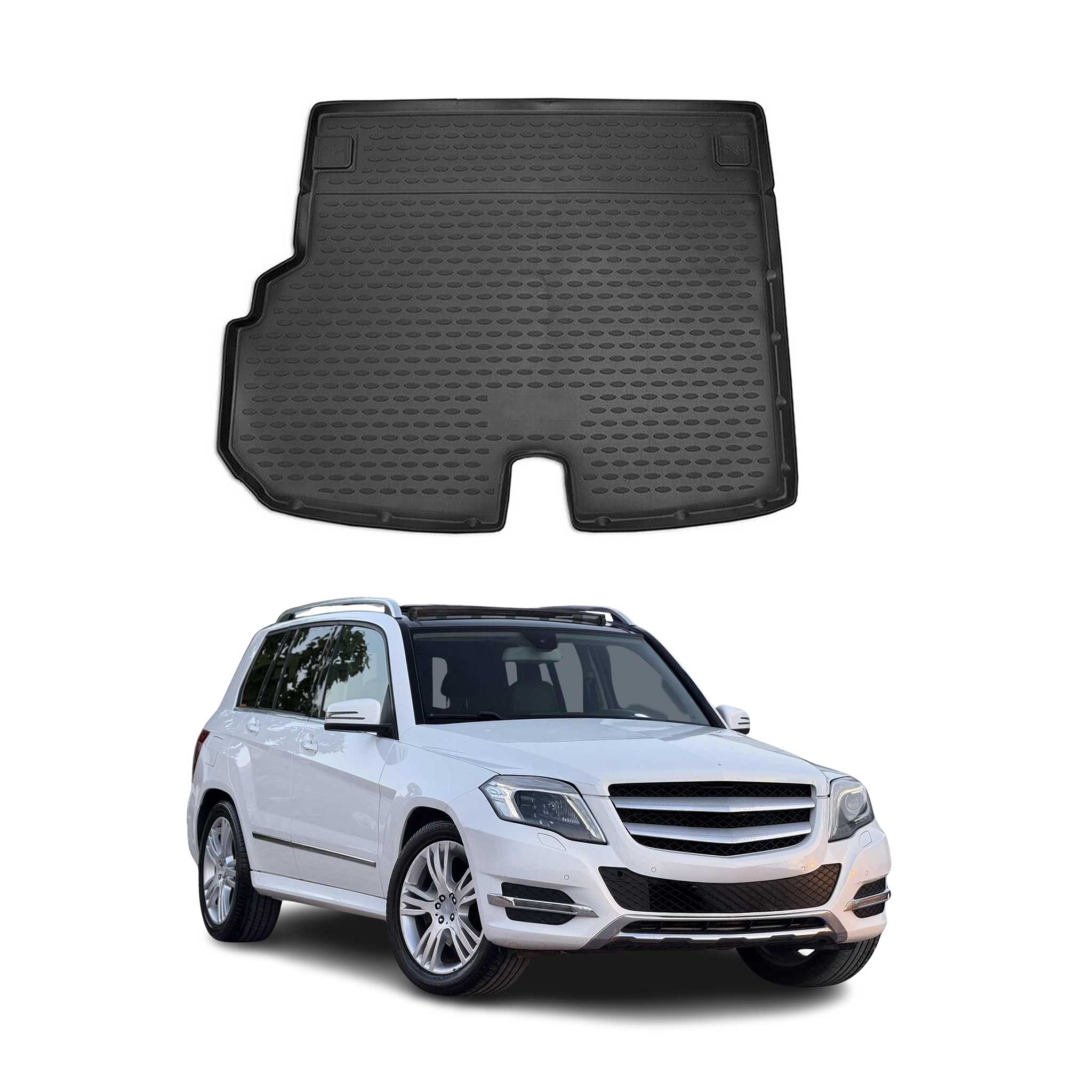 Kofferraummatte Kofferraumwanne für Mercedes GLK Klasse X204 2008-2015 mit griff