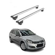 Dachträger Grundtäger für Opel Astra H Limousine 2007-2010 100kg Grau Alu 2x ABE