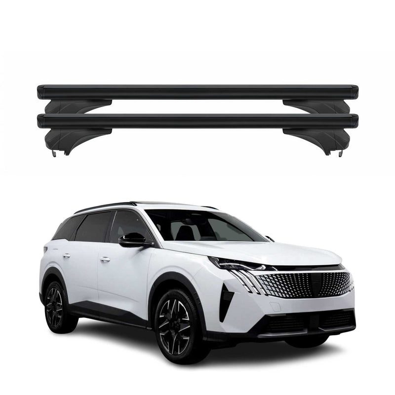 Menabo Dachträger Grundtäger für Peugeot 5008 III 2024-2025 Aluminium Schwarz 2x