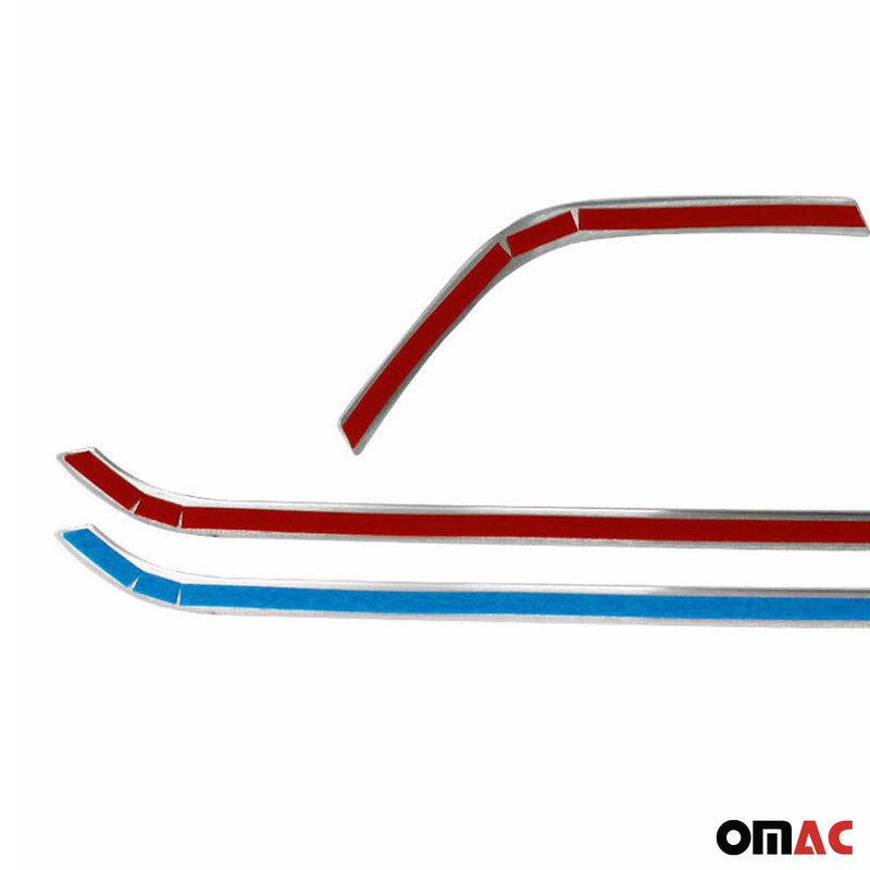 Kühlergrill Leisten Grillleisten für Ford Transit 2019-2025 Edelstahl Silber 4x